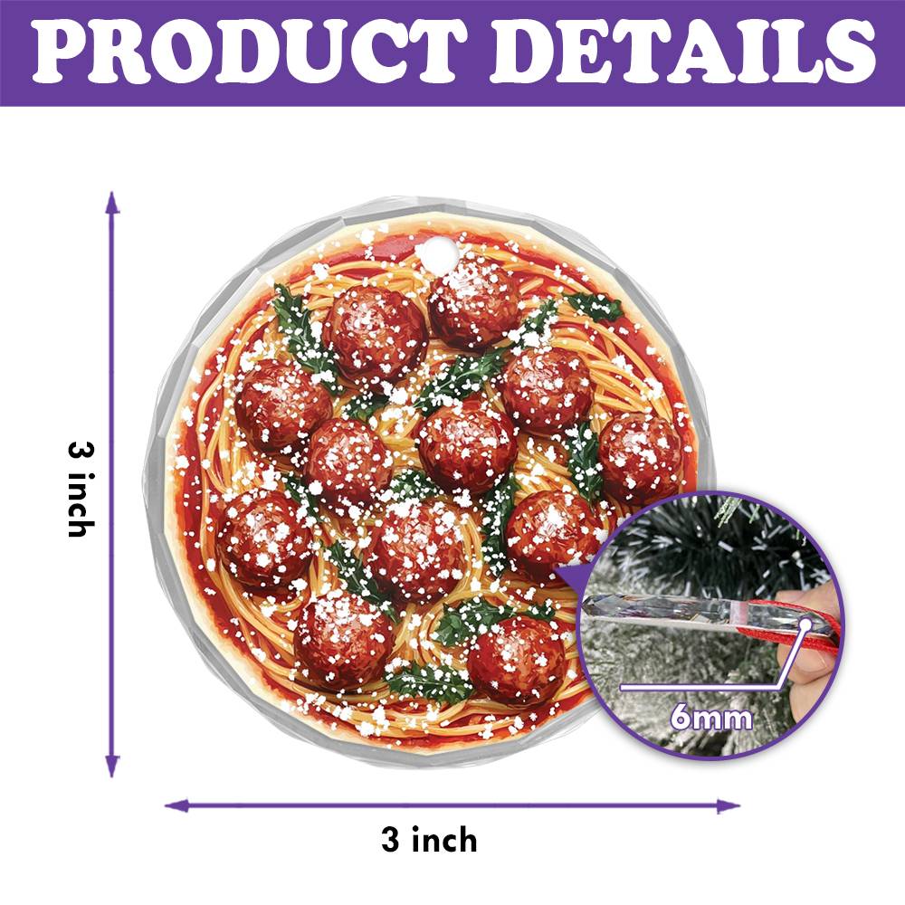Spaghetti and Meatballs Close up Design 2