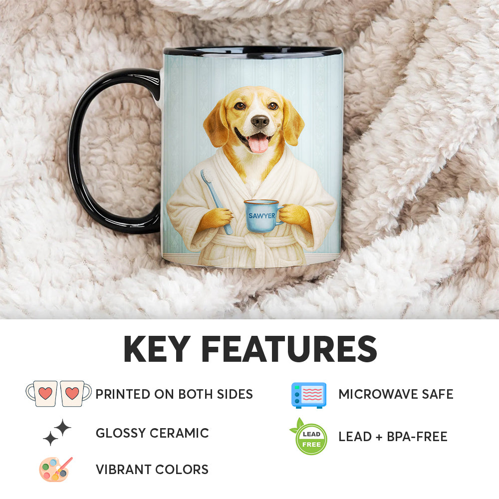 Custom Photo Dog Bathroom Mug Dog Gifts Lovers