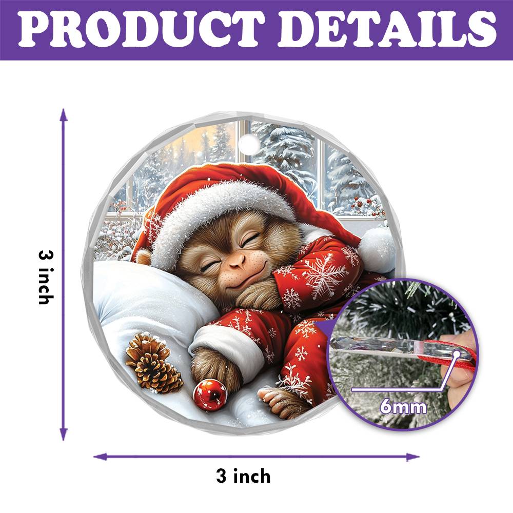 Monkey Sleeping In Bed Design 3