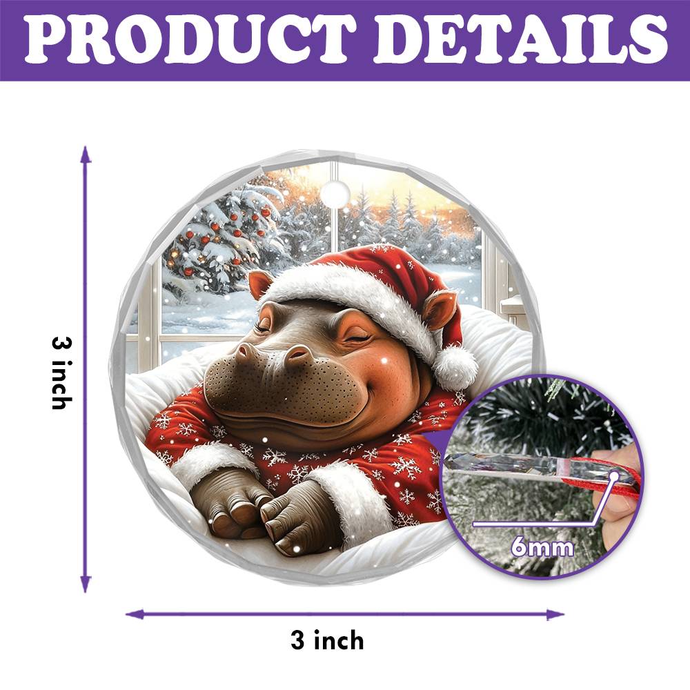 Hippo Sleeping In Bed Design 3
