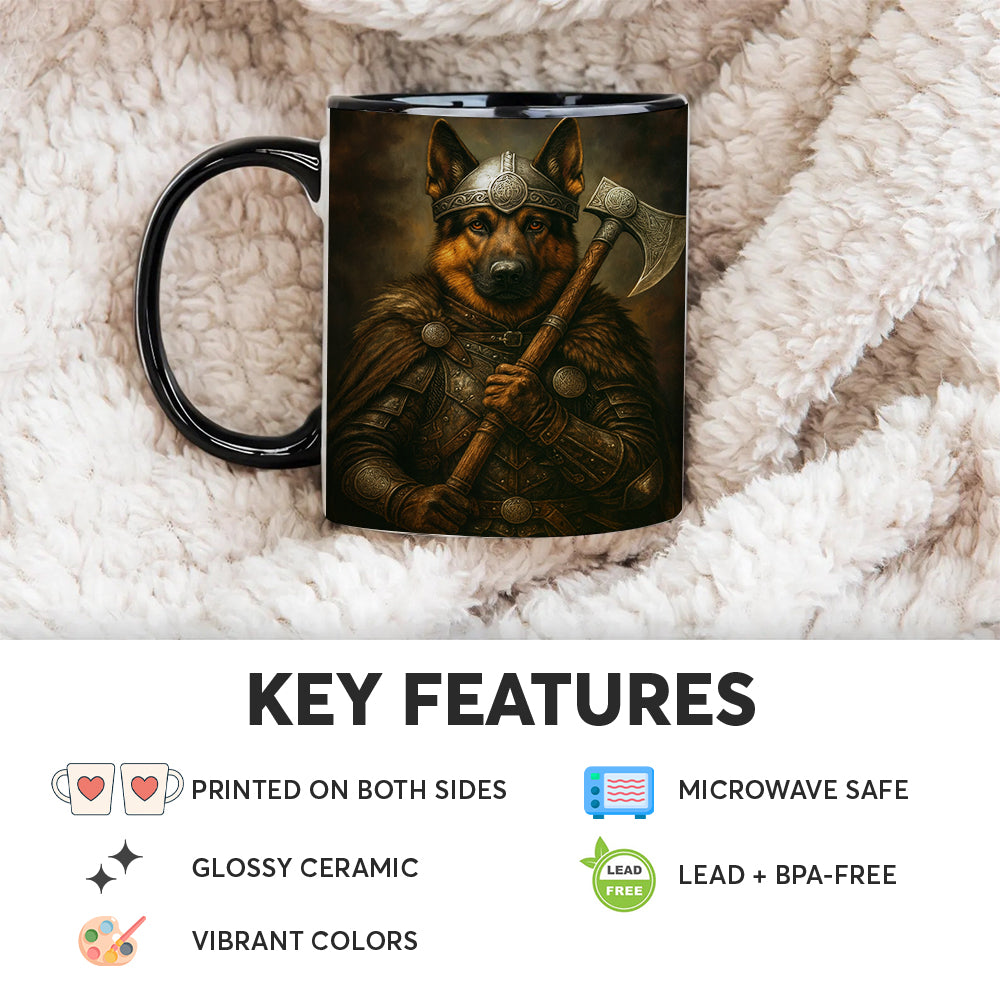 Custom Dog Photo Viking Warrior Mug _ Gift For Dog