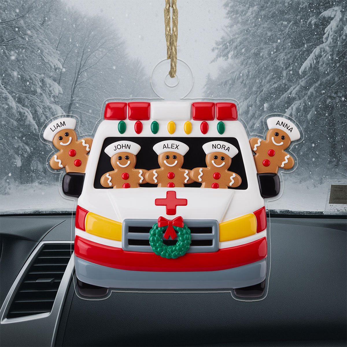Custom Ambulance Team Gingerbread