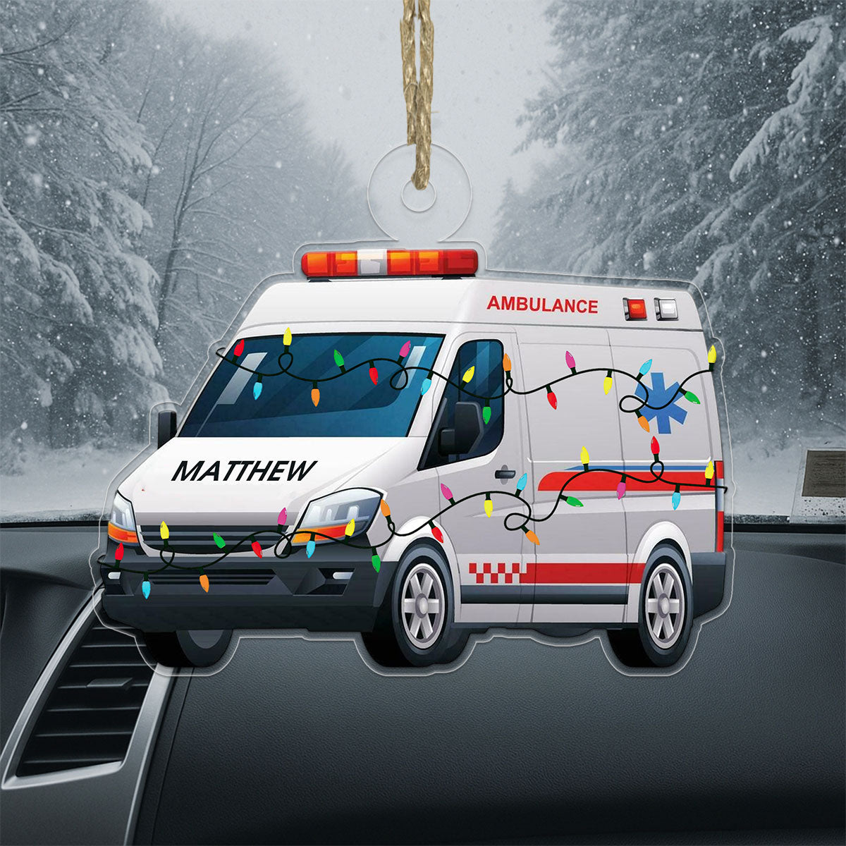 Custom Name Ambulance Car