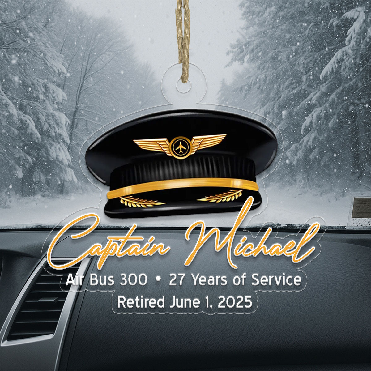 Custom Name Captian Plane