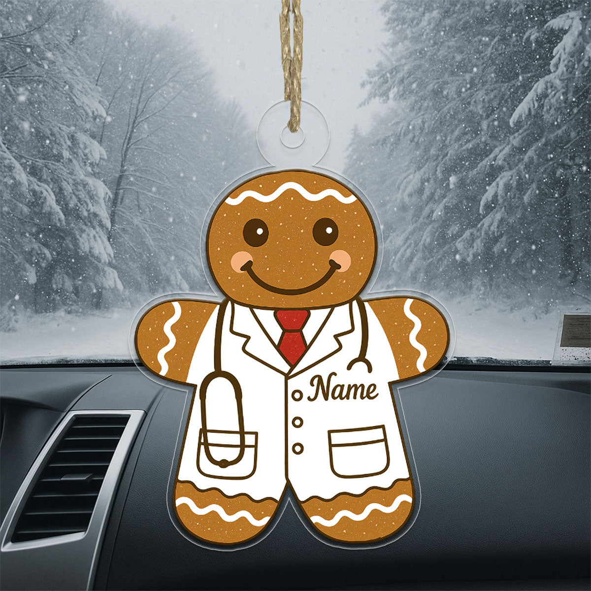 Custom Name Doctor Gingerbread Xmas
