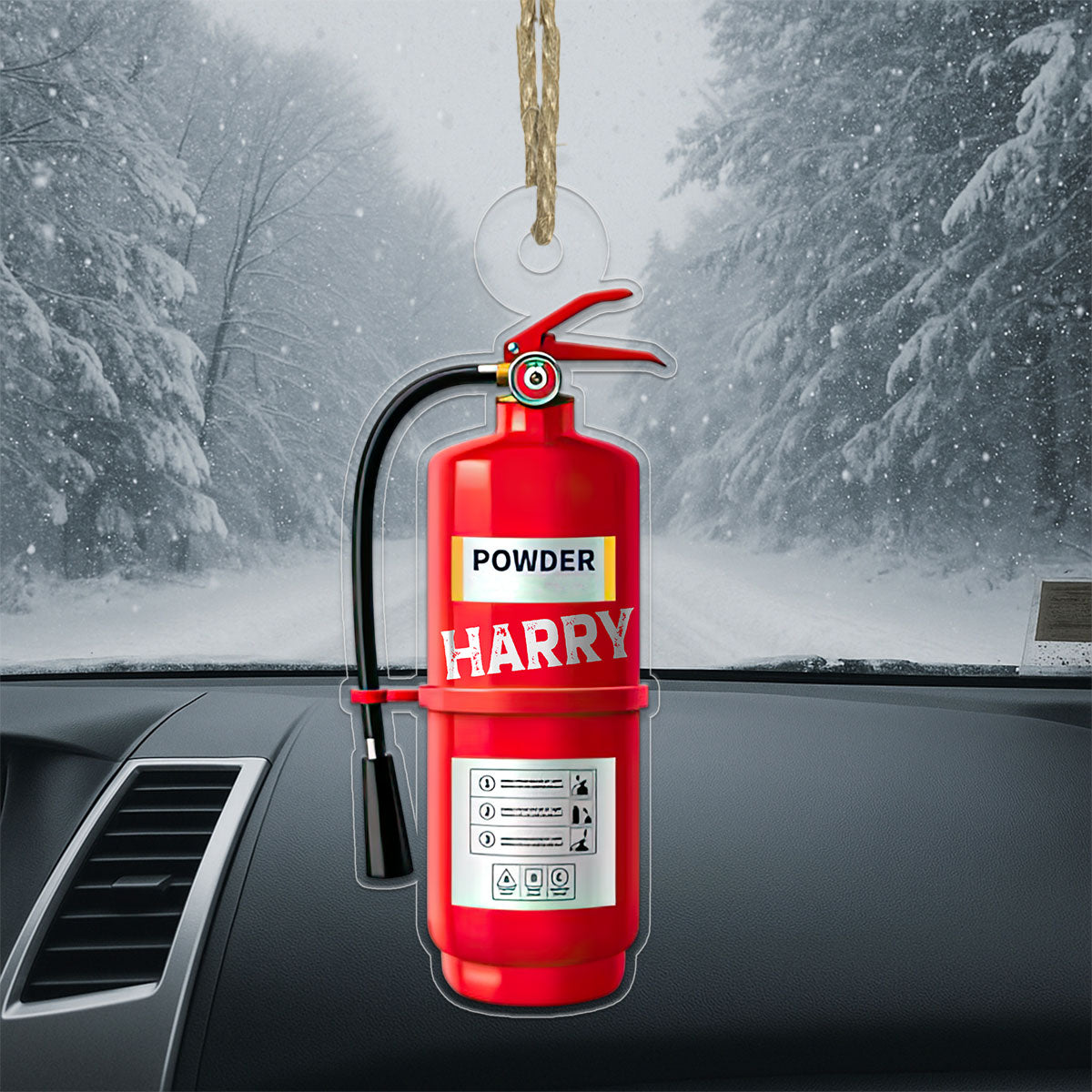 Custom Name Fire Extinguisher Retirement Gift for Firefighter