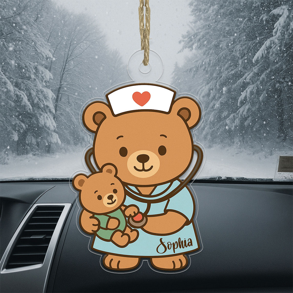 Custom Name Nurse, Midwife, Obstetrician Bear