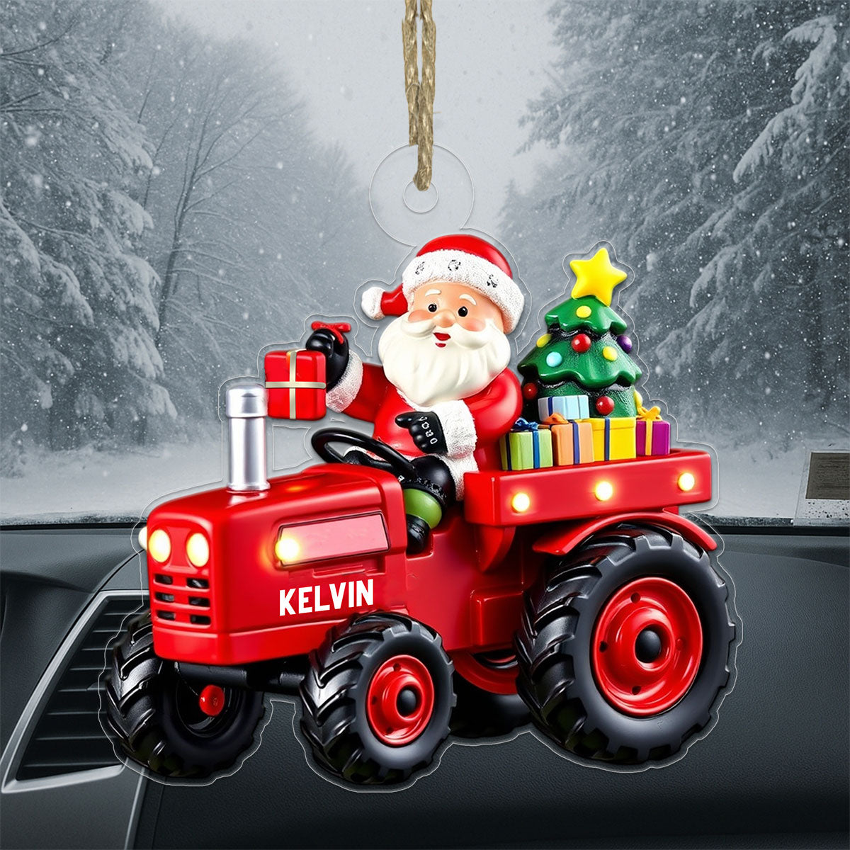 Custom Name Santa Trucker