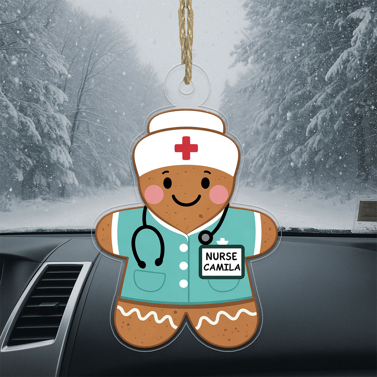 Personalized Gingerbread Nurse