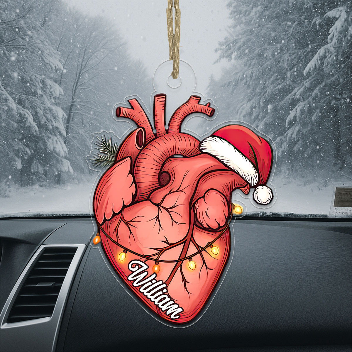 Personalized Heart Christmas