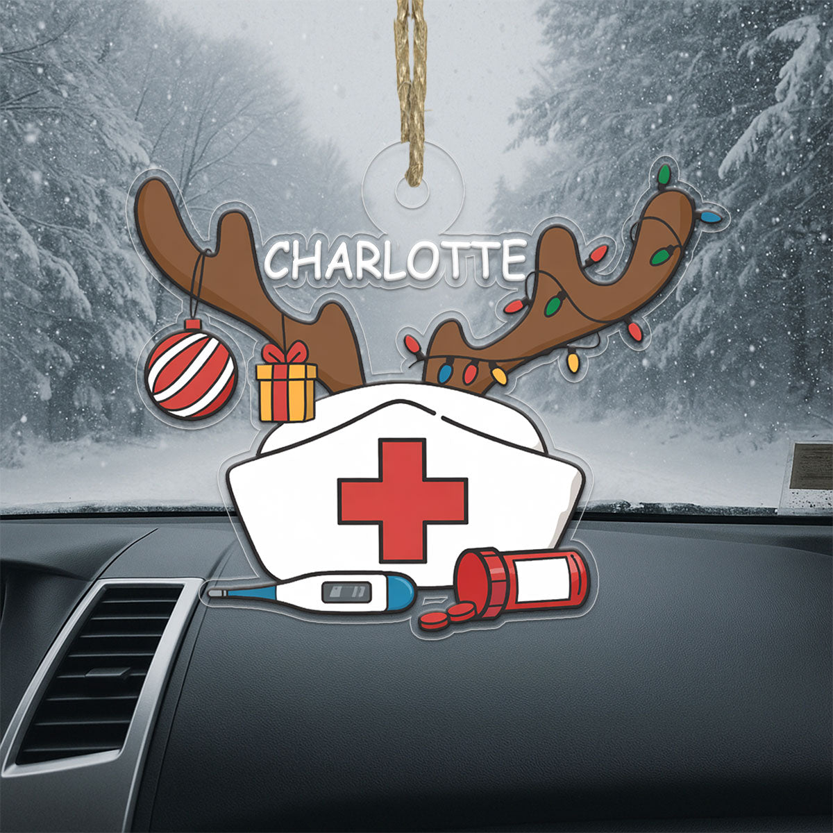 Personalized Nurse Christmas Ornament 2025