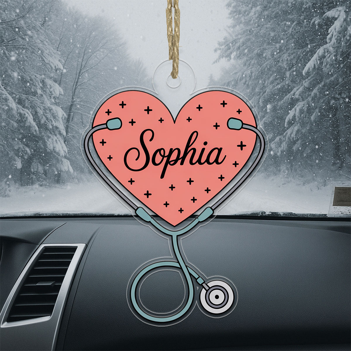 Personalized Nursing Heart Ornament, Christmas Decor, Nurse Christmas, Gift For Nurse, Nurse Appreciation, Nurse Keepsake