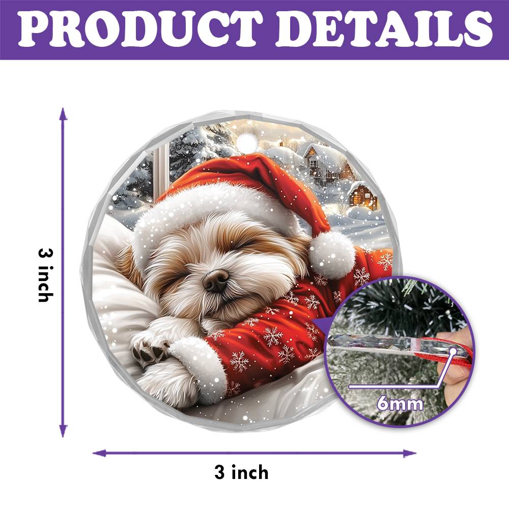 Maltese Dog Sleeping In Bed Design 2