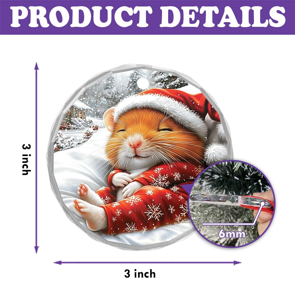 Hamster Sleeping In Bed Design 3
