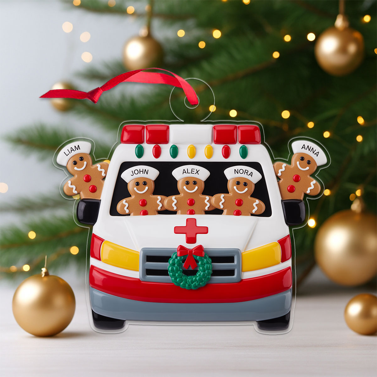 Custom Ambulance Team Gingerbread