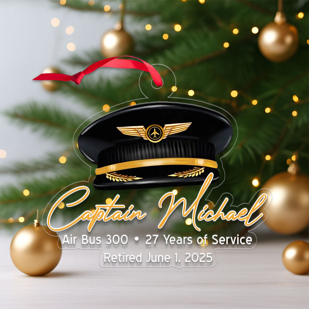 Custom Name Captian Plane