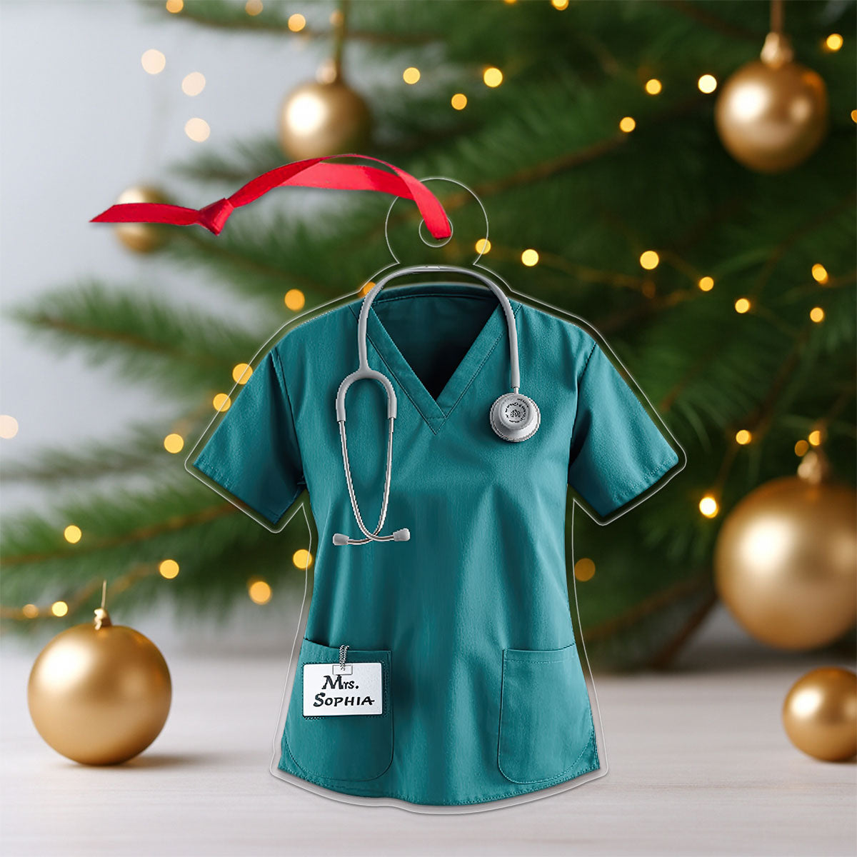 Custom Name Nurse Christmas, Custom Healthcare Workers