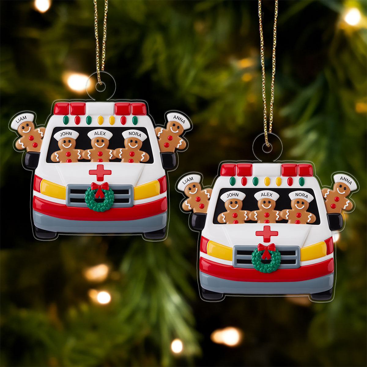 Custom Ambulance Team Gingerbread