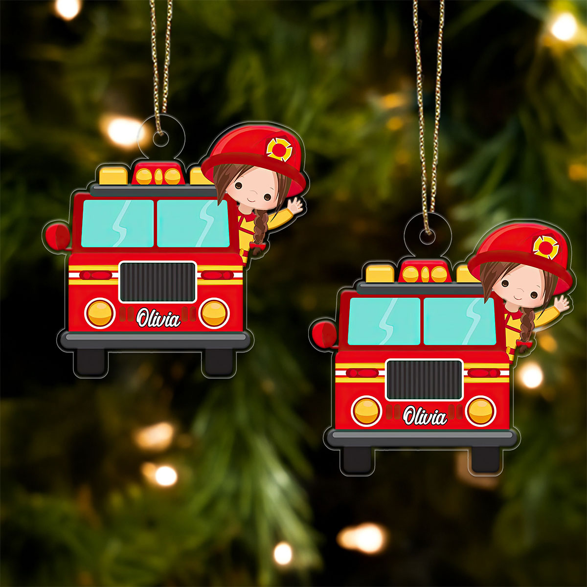 Custom Kid Firefighter For Daughter