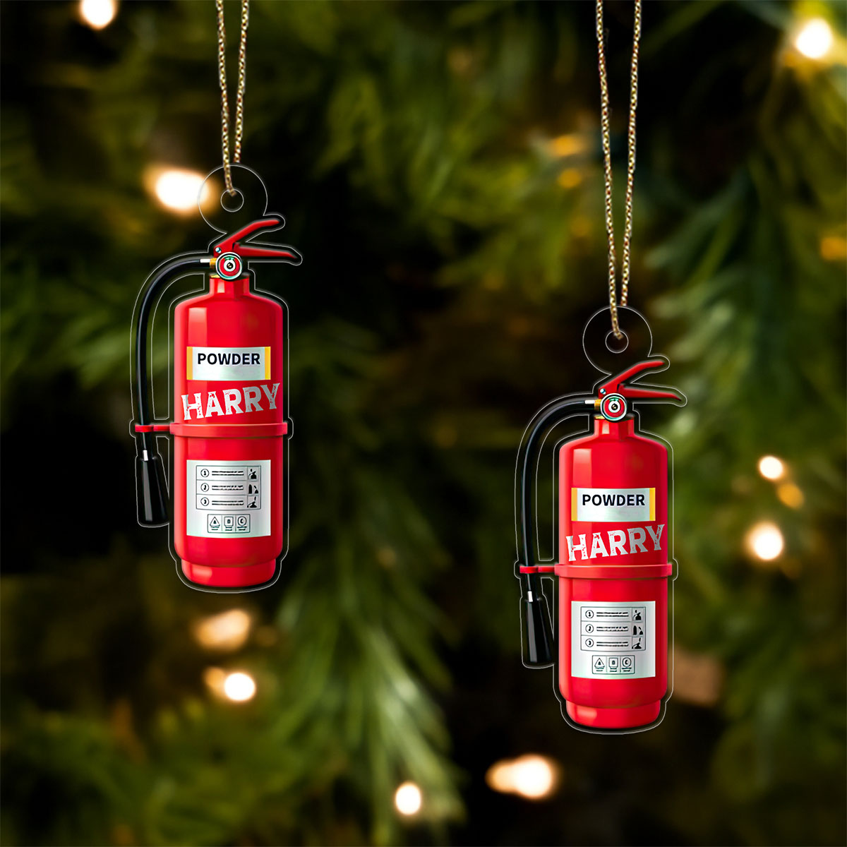 Custom Name Fire Extinguisher Retirement Gift for Firefighter