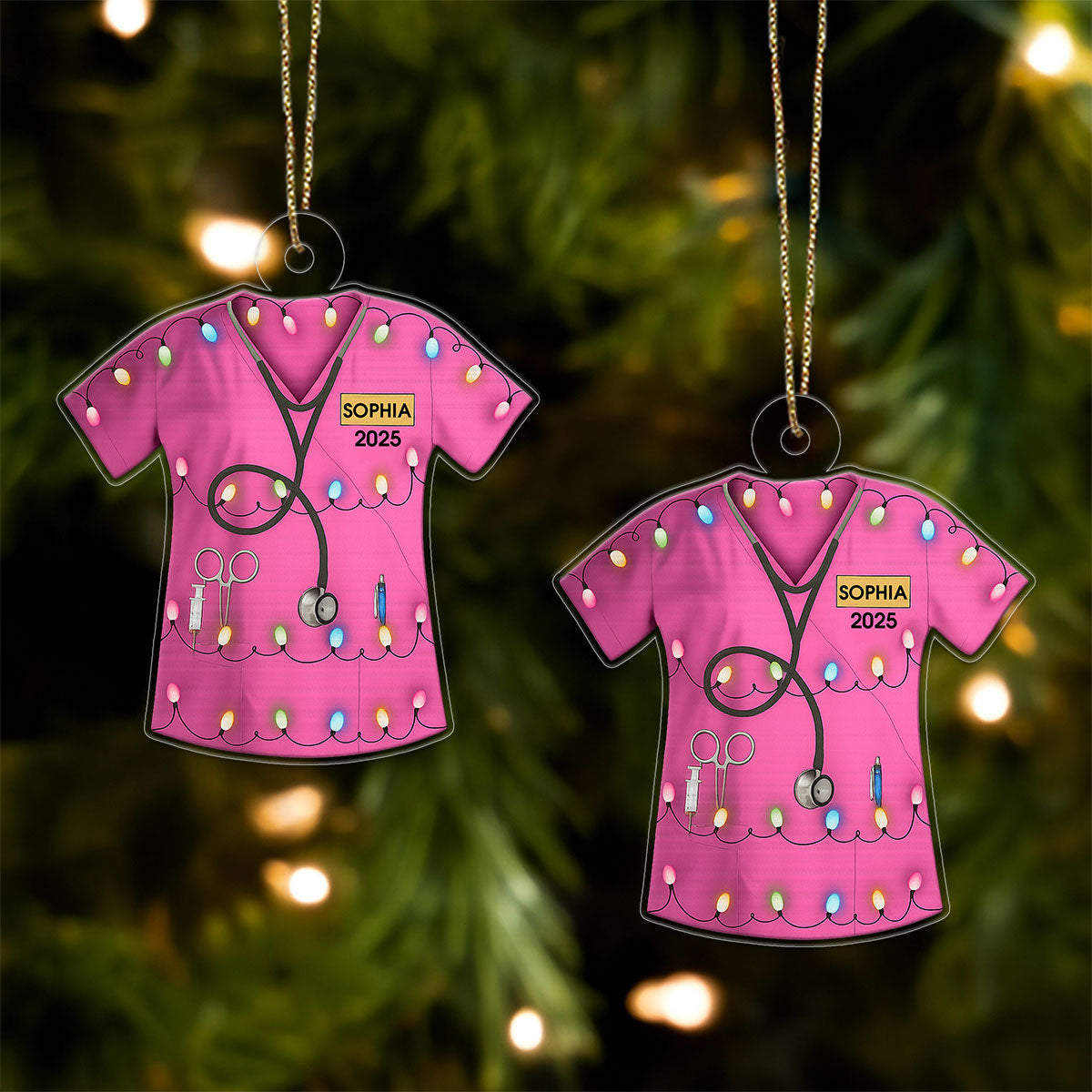 Custom Name Nurse Uniform, Medical Staff