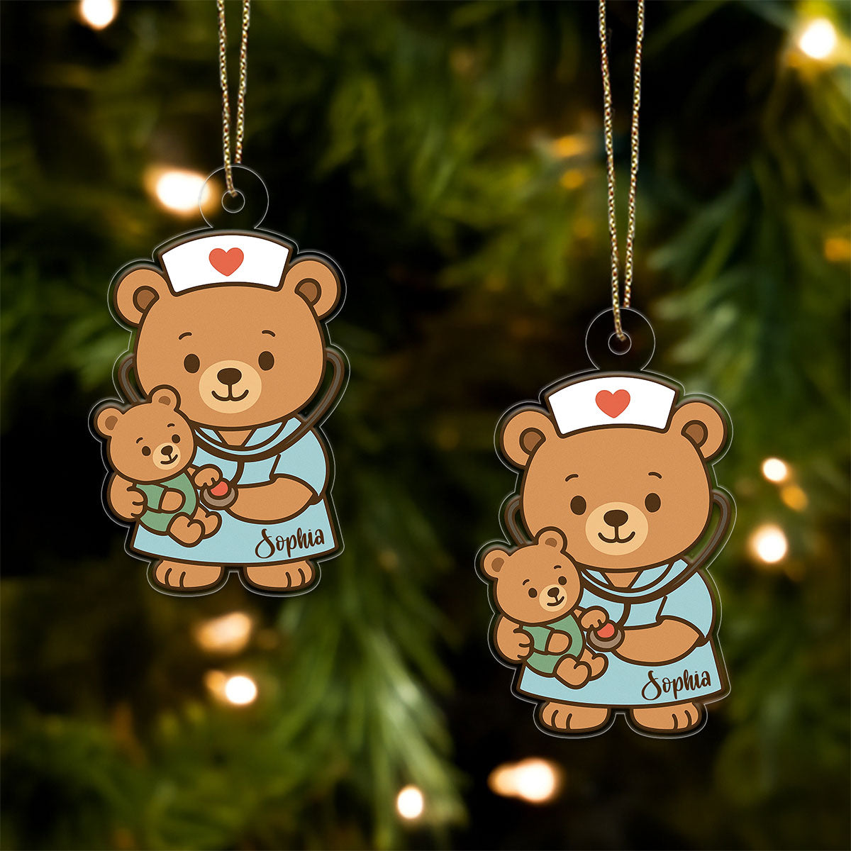 Custom Name Nurse, Midwife, Obstetrician Bear