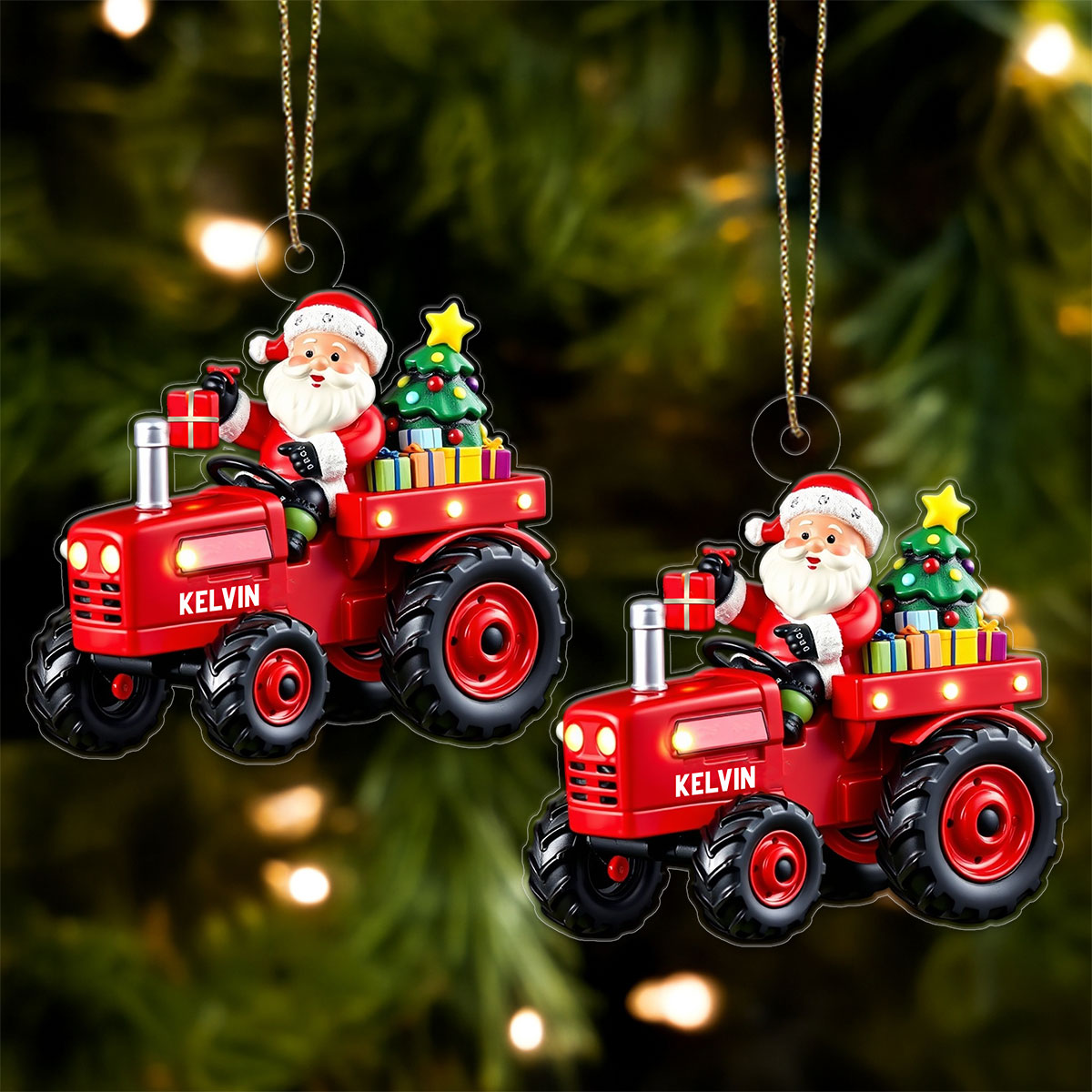 Custom Name Santa Trucker