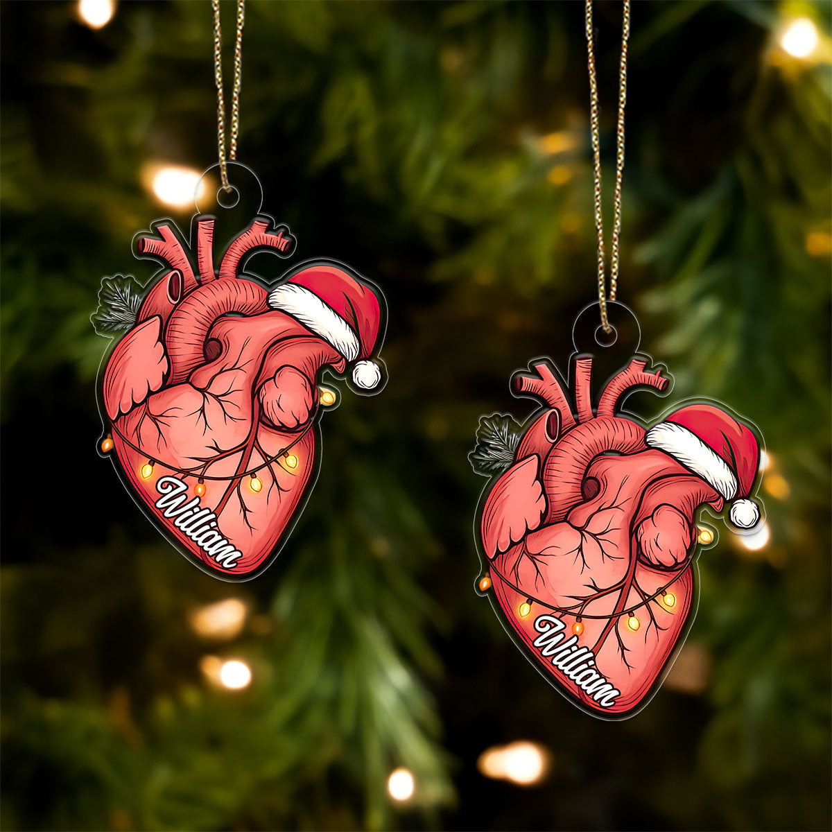 Personalized Heart Christmas