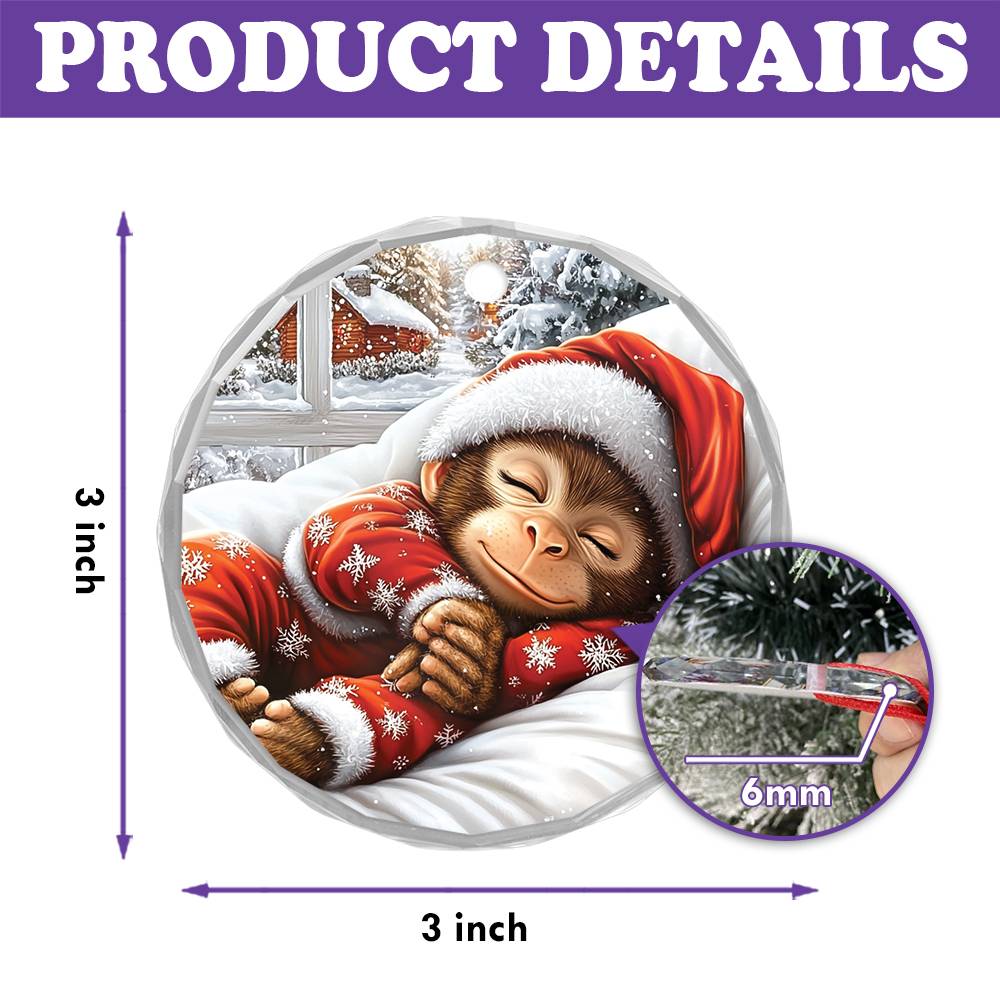 Monkey Sleeping In Bed Design 1