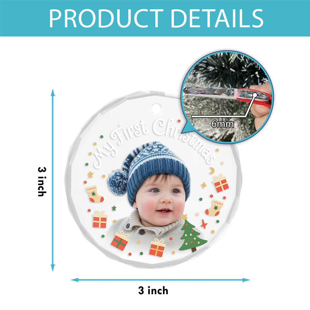 Photo Ornament - Christmas Gifts For Dad, Mom, Baby