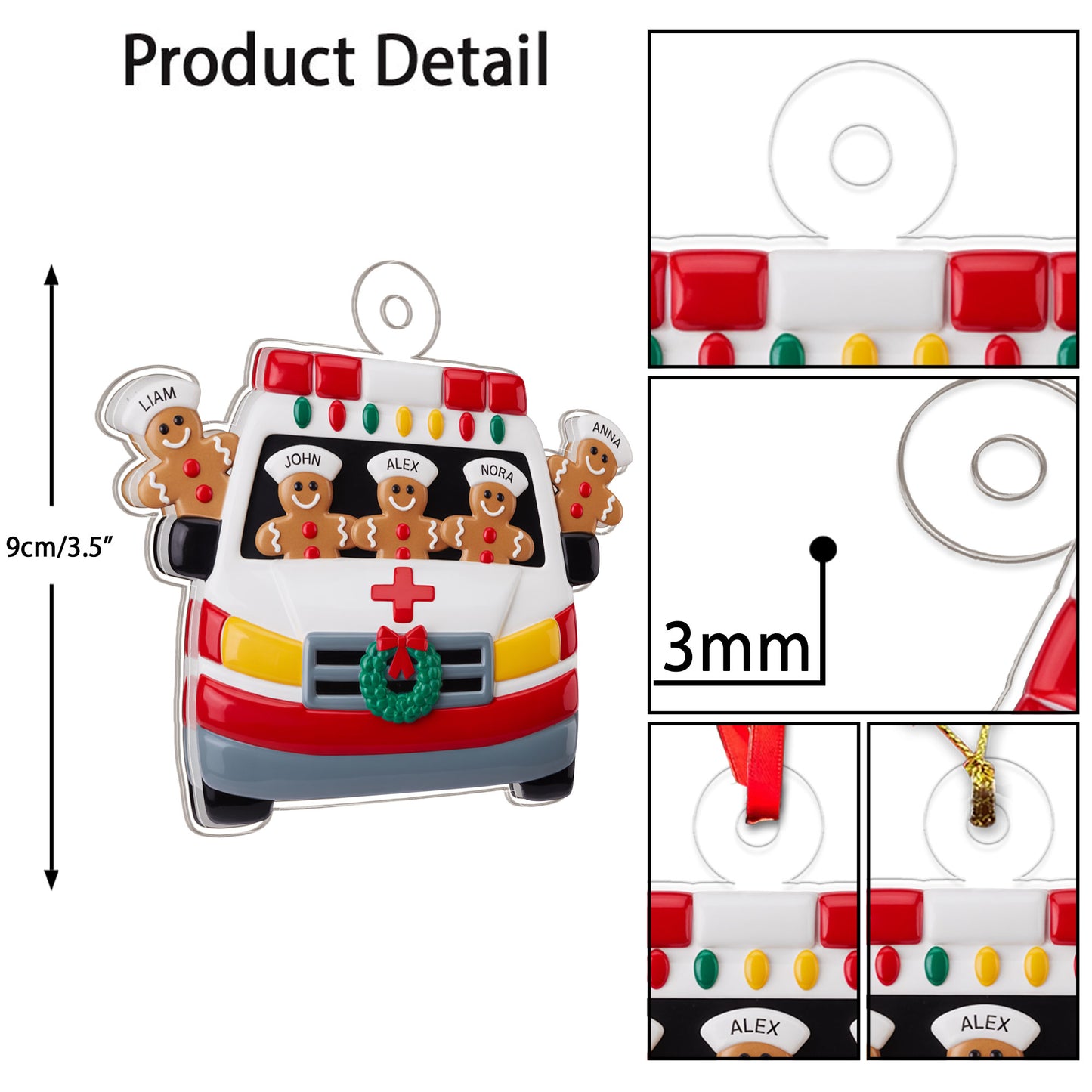Custom Ambulance Team Gingerbread