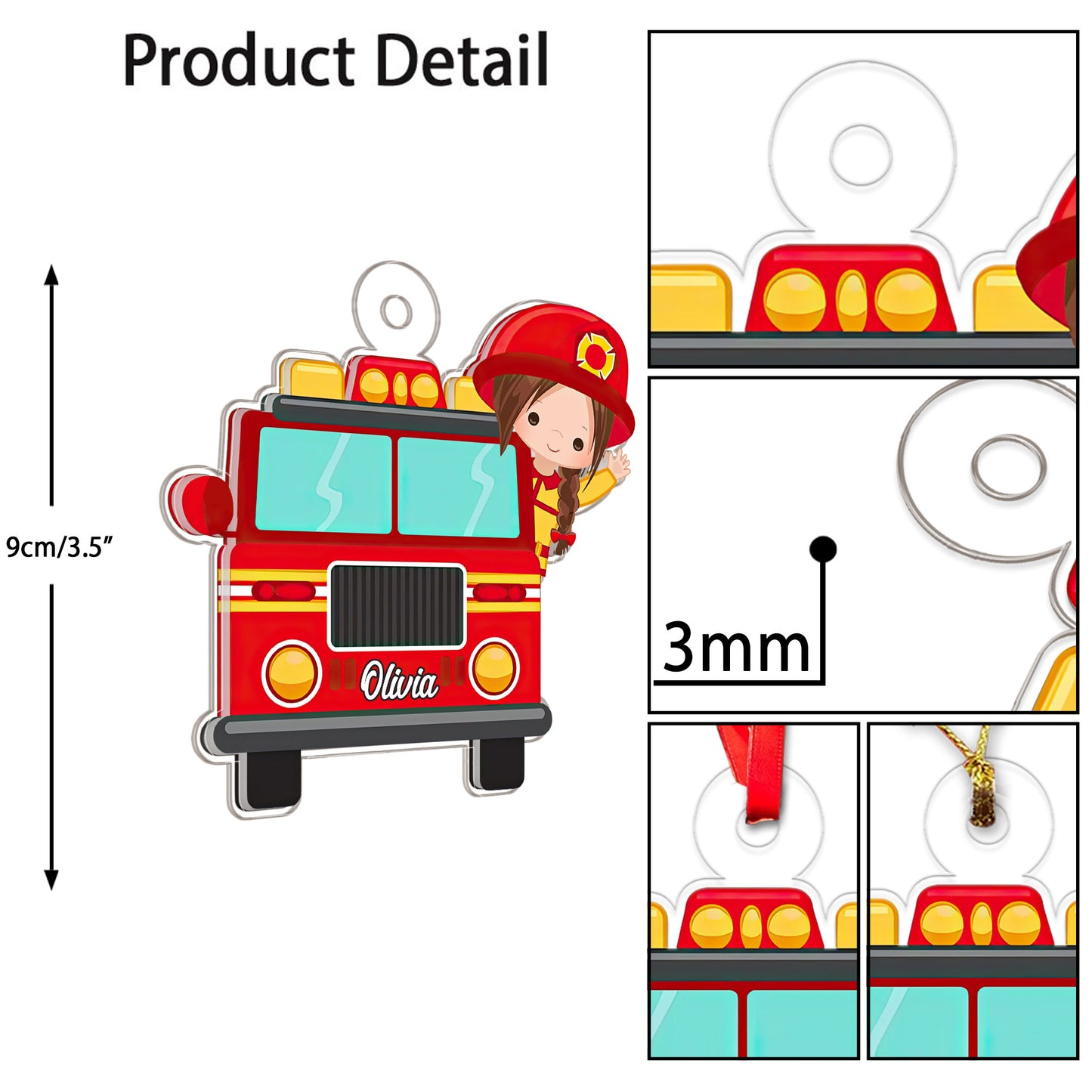 Custom Kid Firefighter For Daughter