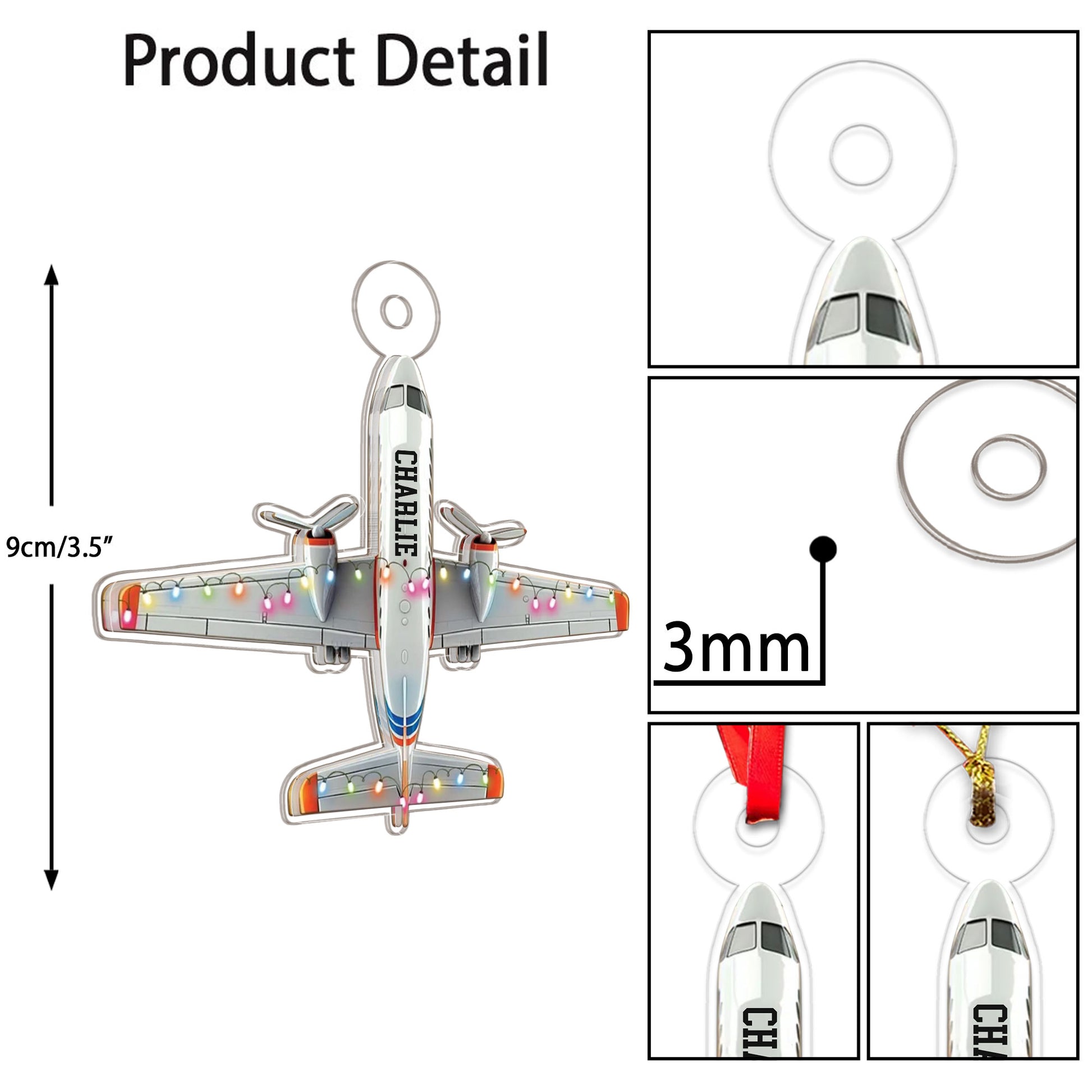 Custom Name Airplane Ledlight