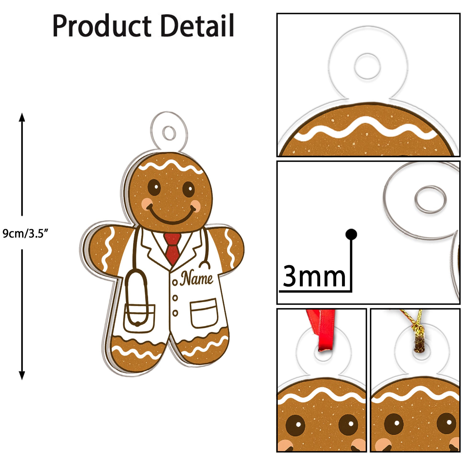 Custom Name Doctor Gingerbread Xmas