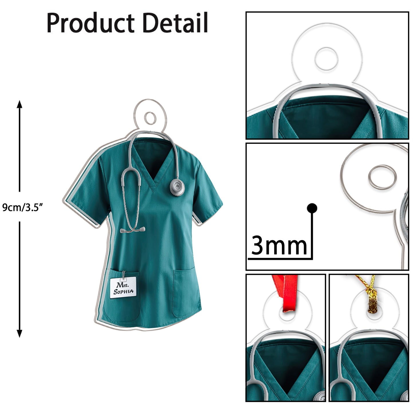 Custom Name Nurse Christmas, Custom Healthcare Workers