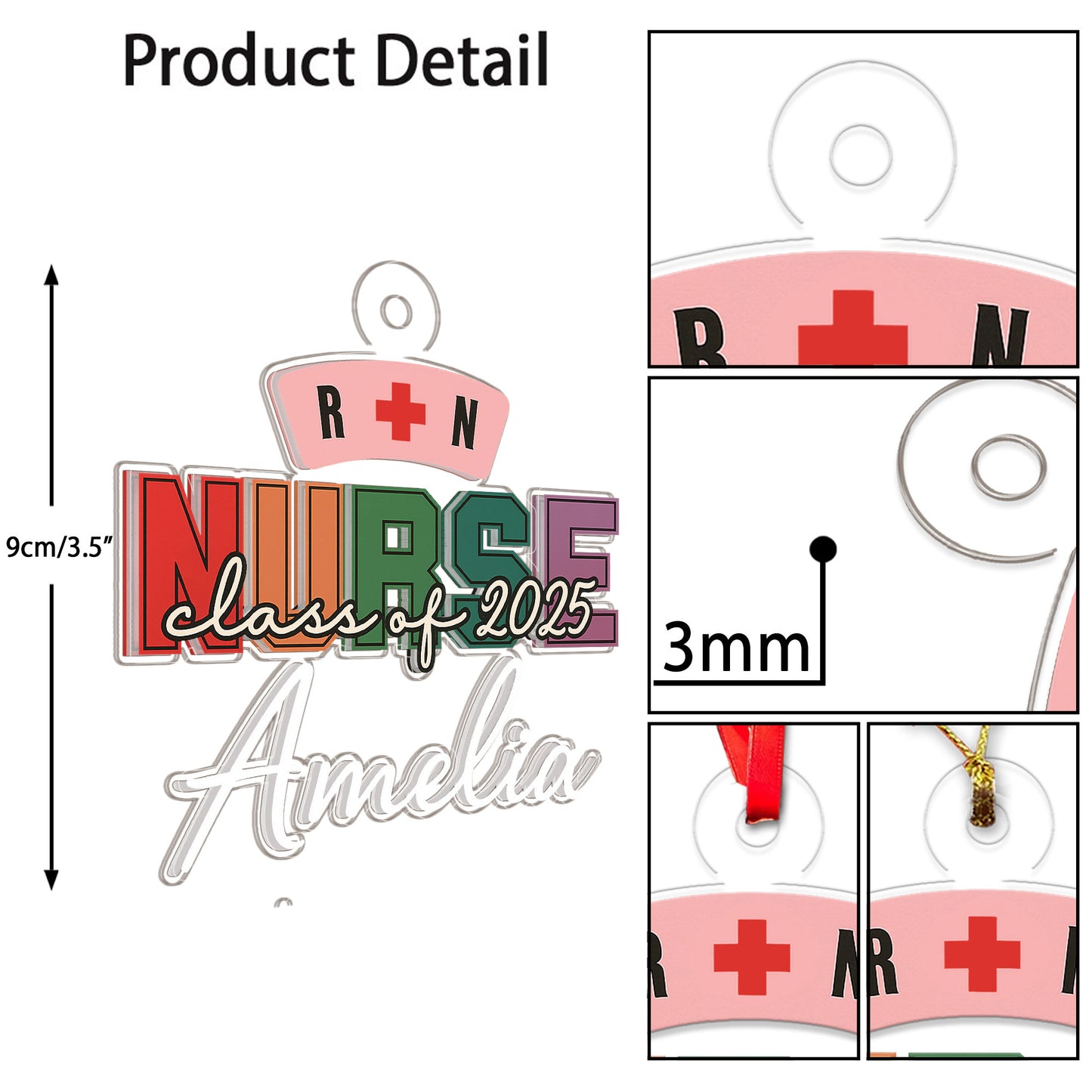Custom Name Nurse R-N Graduate Gift
