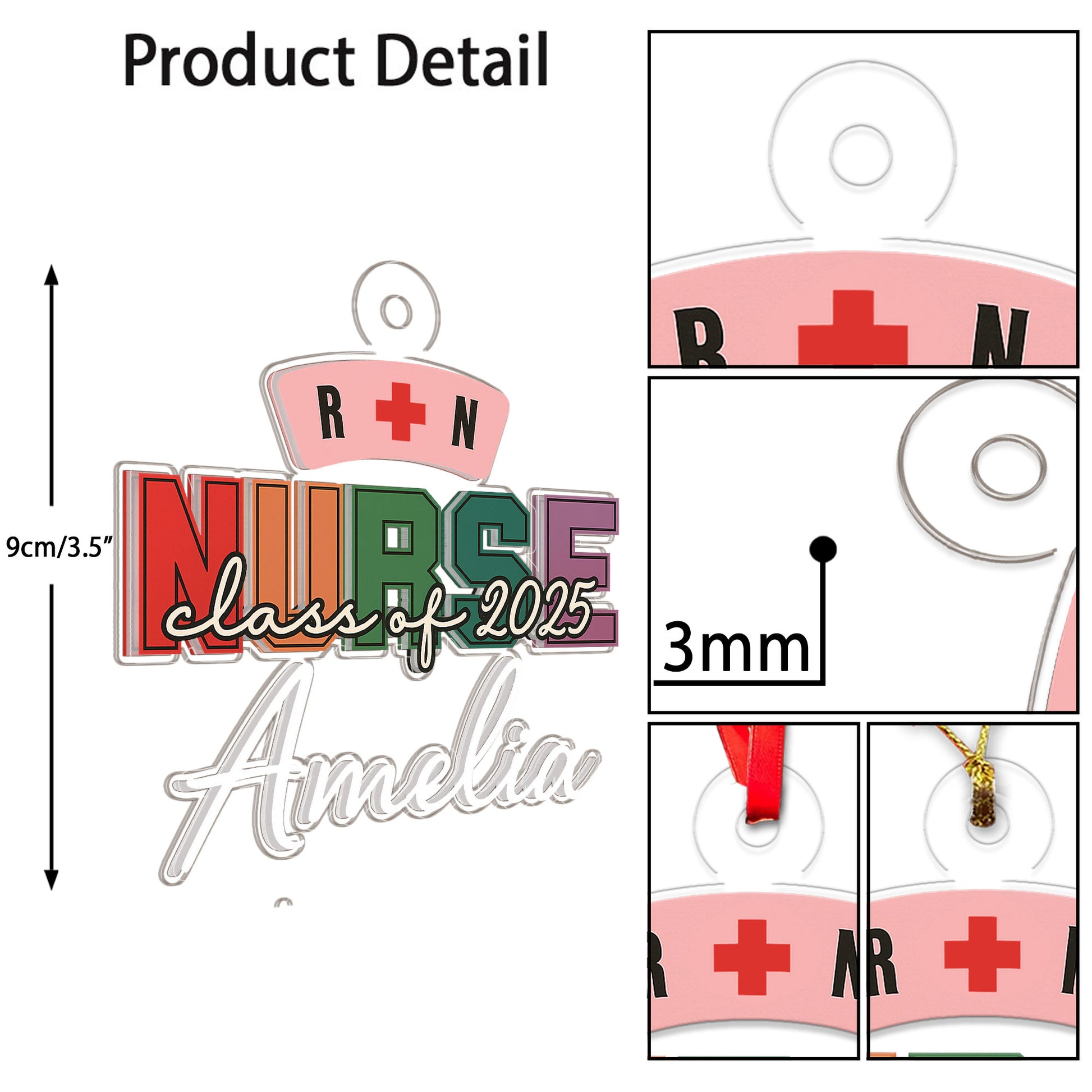 Custom Name Nurse R-N Graduate Gift
