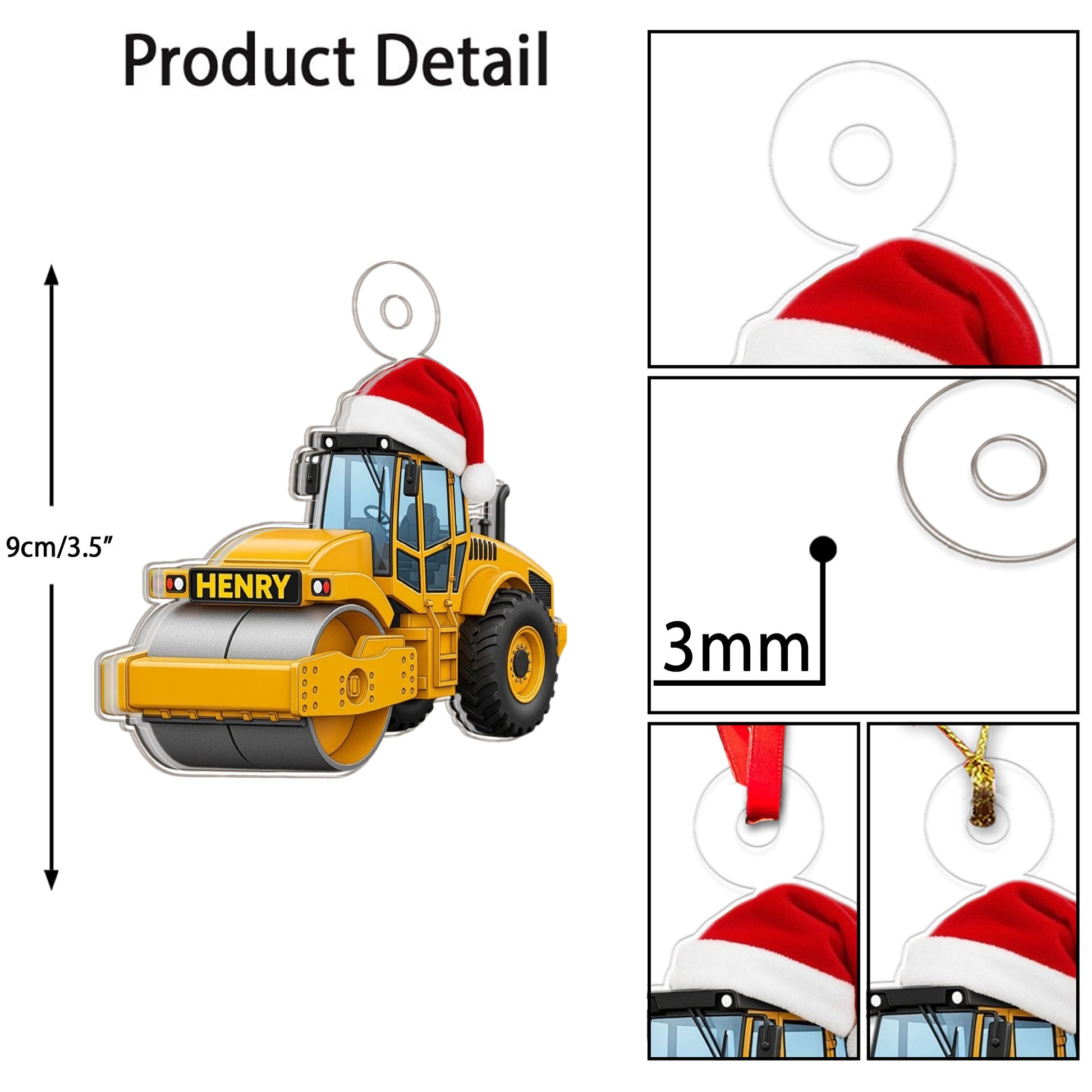 Custom Name Road Roller For Construction Workers