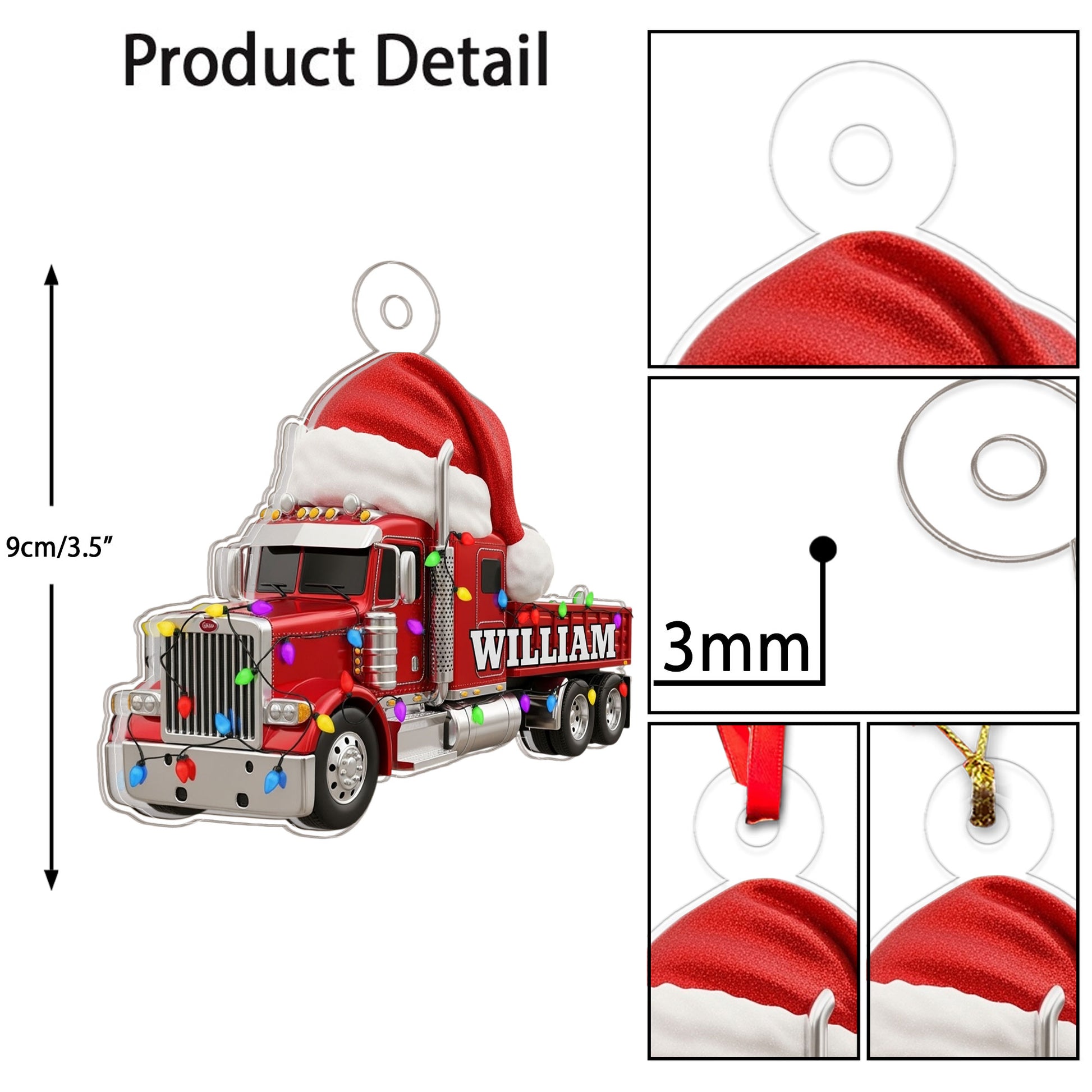 Custom Name Trucker Merry Xmas