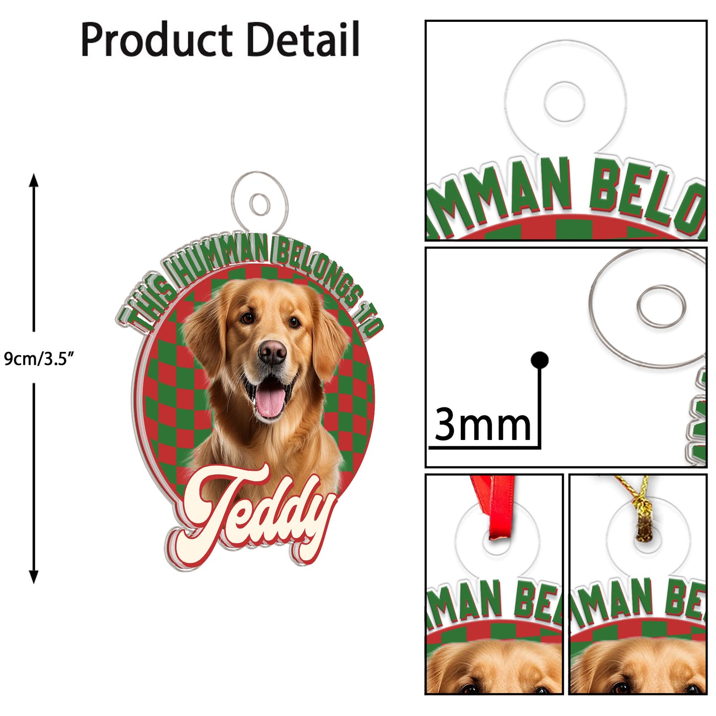 Custom Photo Dog This Human Belongs To