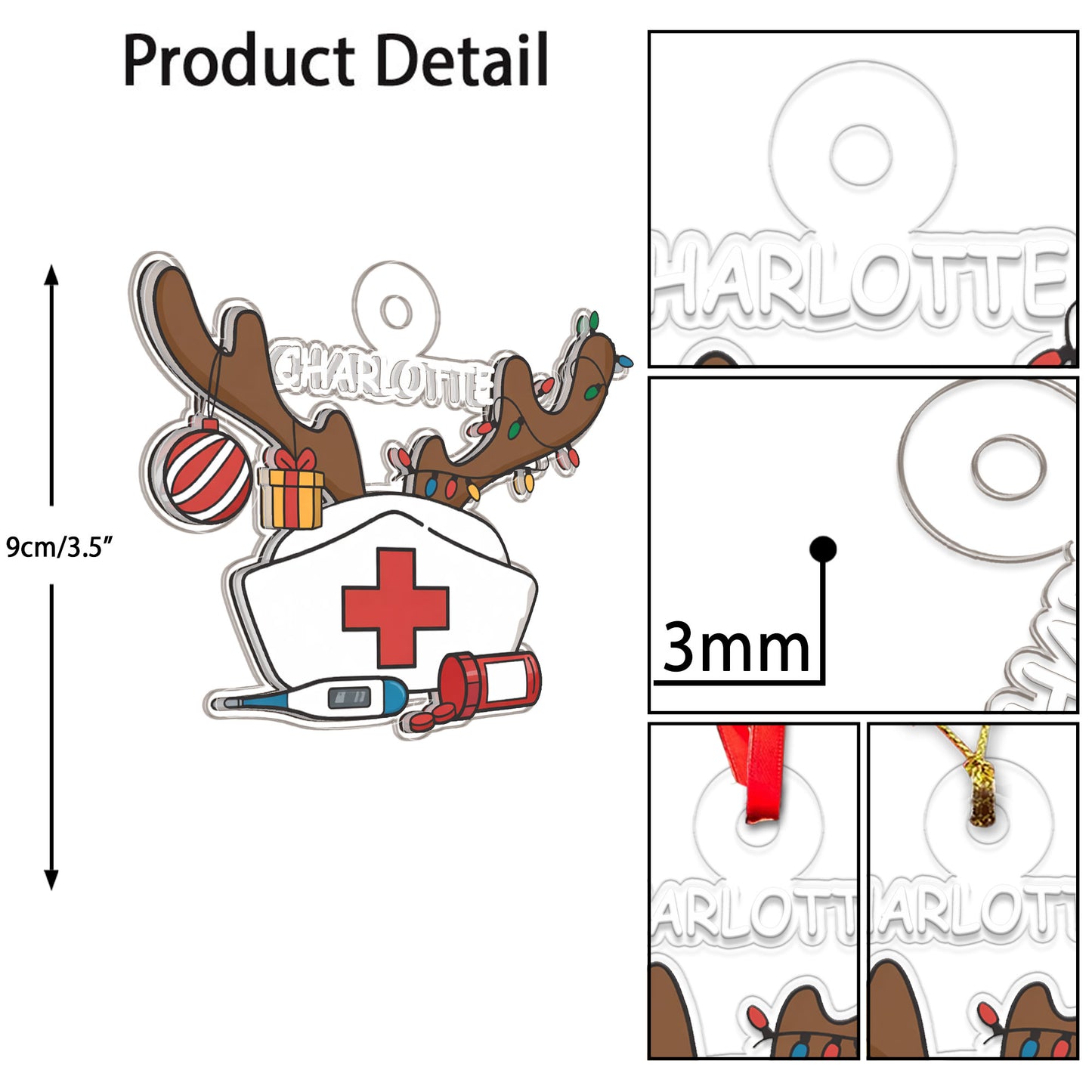 Personalized Nurse Christmas Ornament 2025