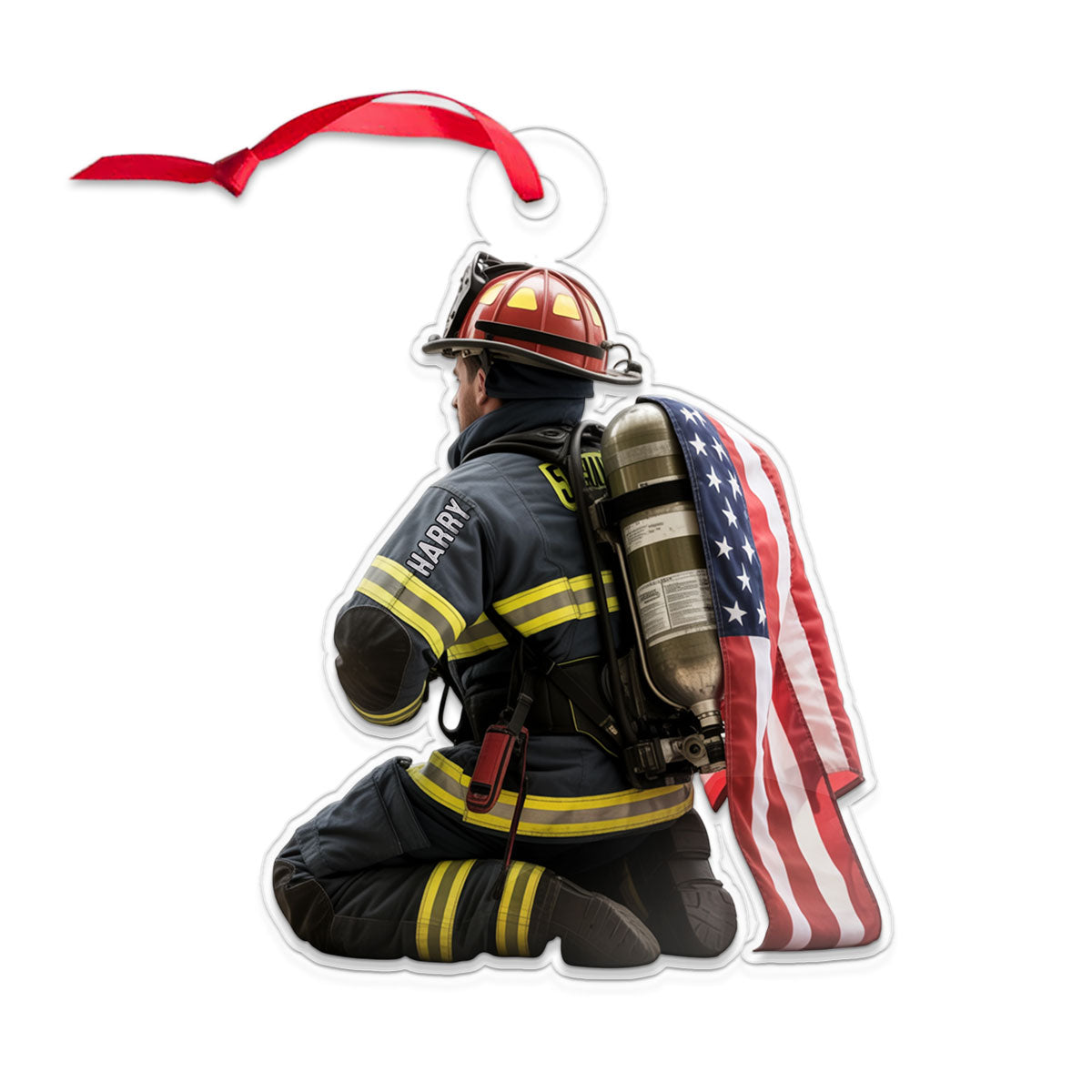 Custom Name Firefighter Gift for Husband