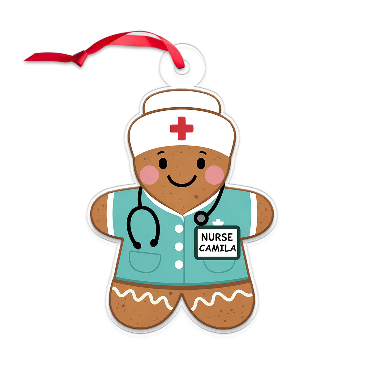 Personalized Gingerbread Nurse