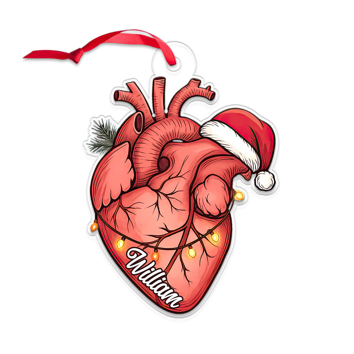 Personalized Heart Christmas