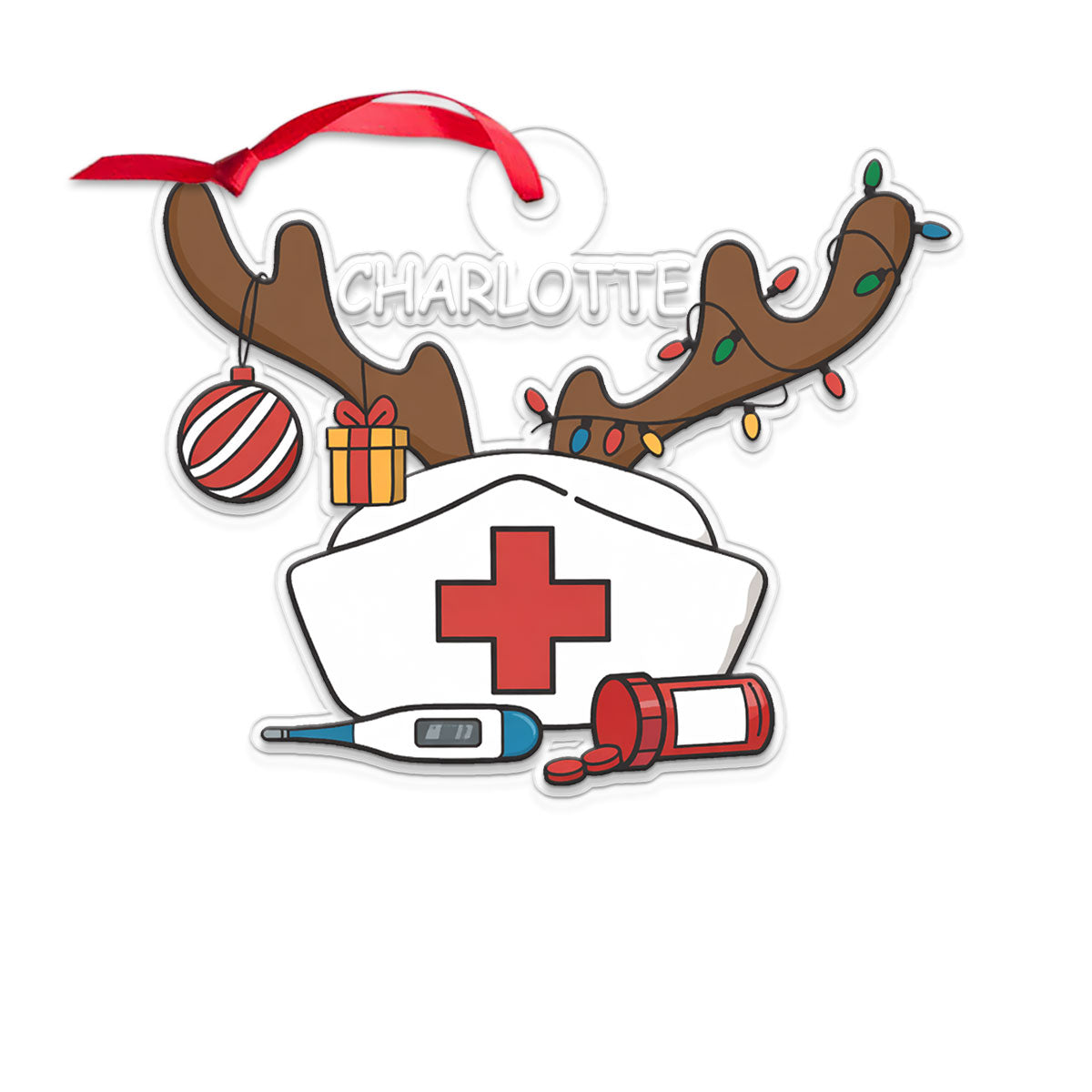 Personalized Nurse Christmas Ornament 2025