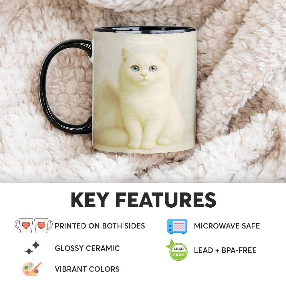 Custom Photo Cat Angel In Heaven _ Gifts For Cat Lovers