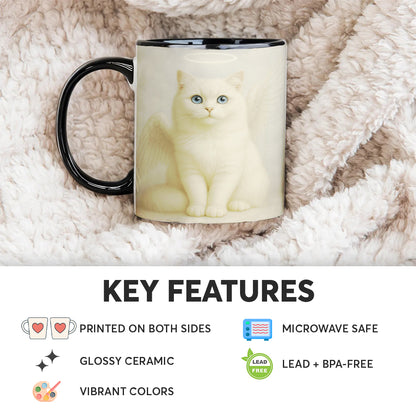 Custom Photo Cat Angel In Heaven _ Gifts For Cat Lovers