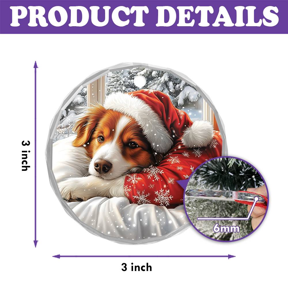 Australian Shepherd Dog Sleeping In Bed Design 1