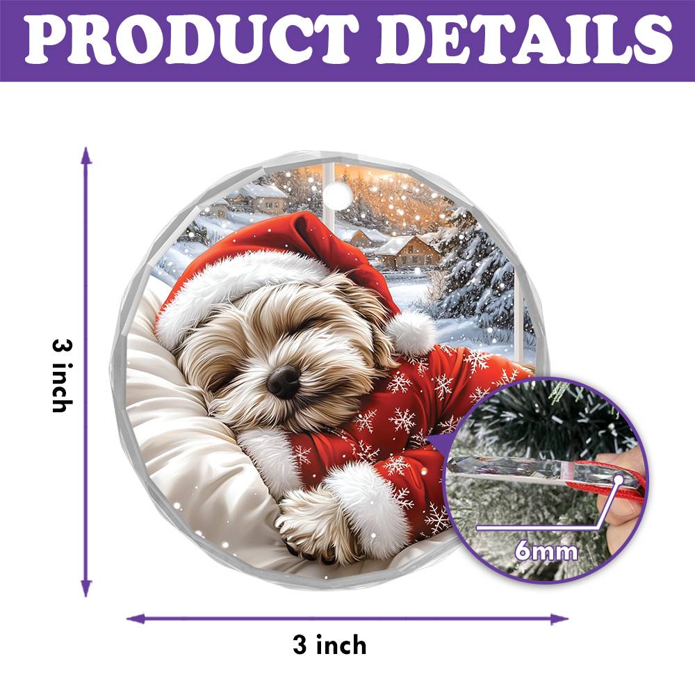 Shih Tzu Dog Sleeping In Bed Design 4