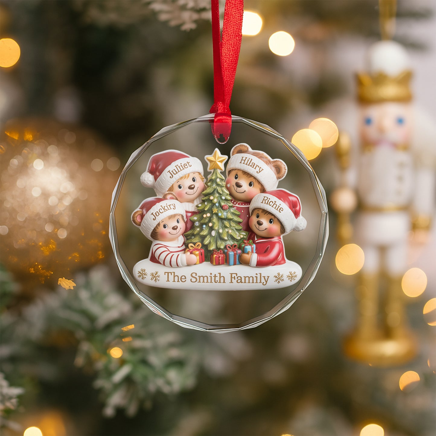 Personalize Christmas Family Ornament